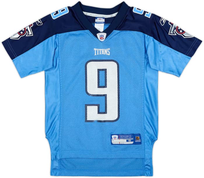 2005 Tennessee Titans McNair #9 Reebok On Field Alternate Jersey - 6/10 - (S.Boys)
