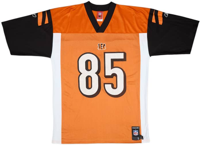 2005-06 Cincinnati Bengals C.Johnson #85 Reebok Replica Alternate Jersey - 8/10 - (L)