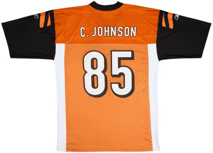 2005-06 Cincinnati Bengals C.Johnson #85 Reebok Replica Alternate Jersey - 8/10 - (L)