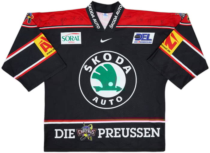 1999-00 Berlin Capitals Ulrich ##47 'Signed' Nike Home Jersey - 9/10 - (XL)