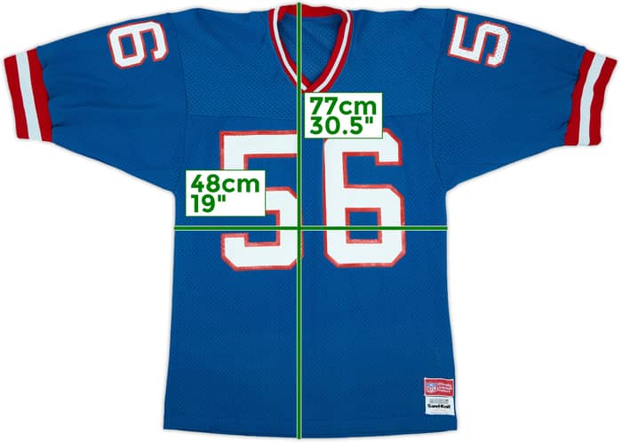 1981-83 New York Giants Taylor #56 Medalist Sand-Knit Home Jersey - 8/10 - (M)