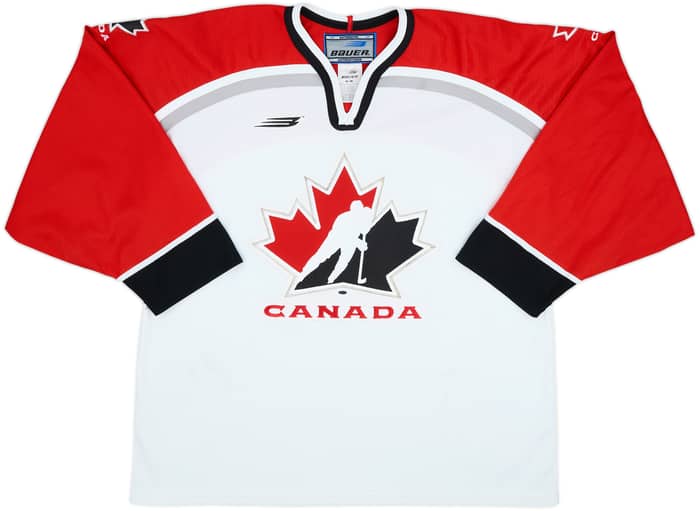 1998-99 Canada National Hockey Team Bauer Home Jersey - 8/10 - (L)