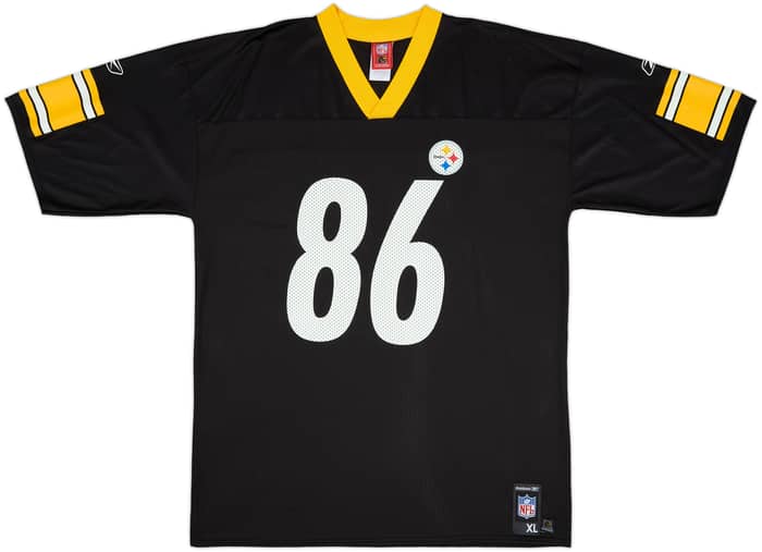 2005-06 Pittsburgh Steelers Ward #86 Reebok Replica Home Jersey - 8/10 - (XL)