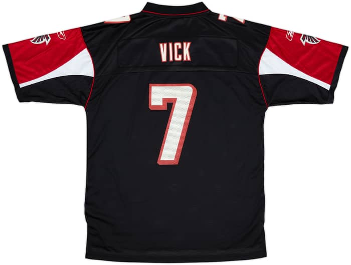 2003-04 Atlanta Falcons Vick #7 Reebok On Field Alternate Jersey - 9/10 - (L)