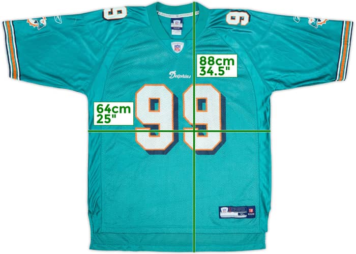 2007 Miami Dolphins Taylor #99 Reebok On Field Home Jersey - 7/10 - (XL)