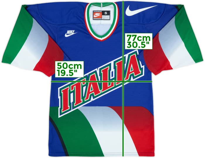 1996 Italy National Hockey Team Nike Home Jersey - 9/10 - (S)