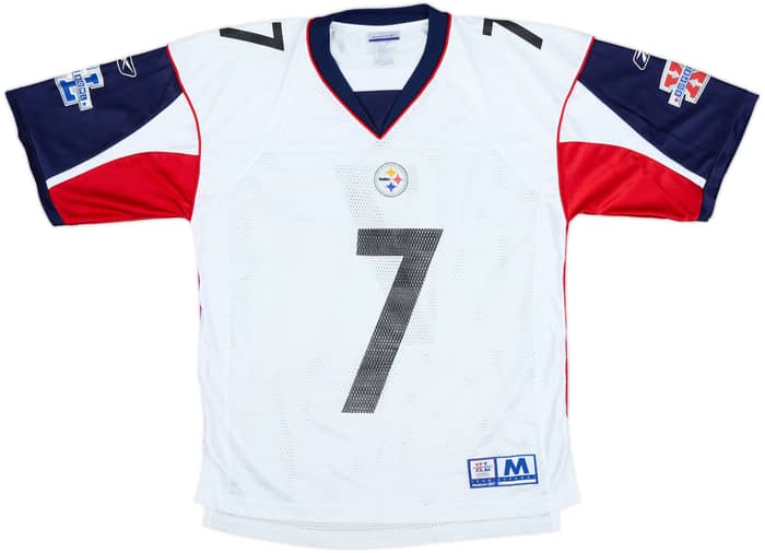 2006 Pittsburgh Steelers Roethlisberger #7 Super Bowl XL Reebok On Field Jersey - 9/10 - (M)