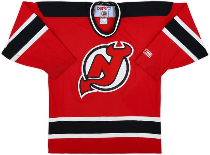 1995-98 New Jersey Devils CCM Away Jersey - 5/10 - (XL.Boys)