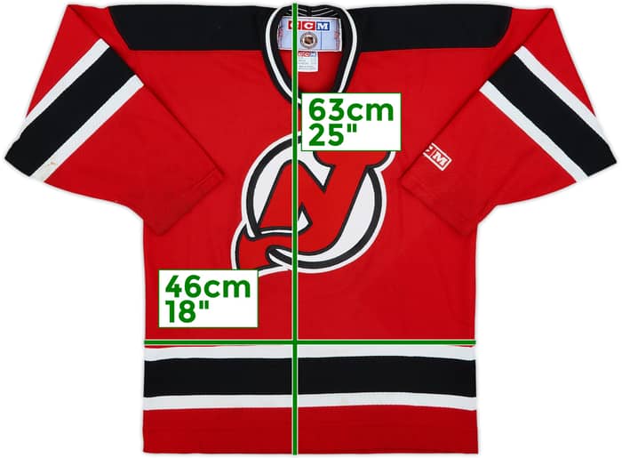 1995-98 New Jersey Devils CCM Away Jersey - 5/10 - (XL.Boys)
