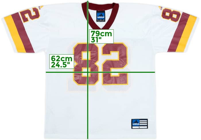 1998-00 Washington Redskins Westbrook #82 adidas Away Jersey - 8/10 - (L)