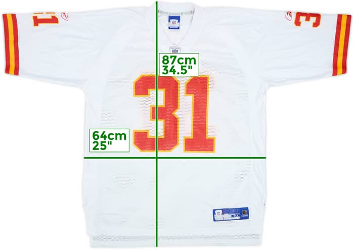 2005-06 Kansas City Chiefs Holmes #31 Reebok On Field Away Jersey - 8/10 - (XL)