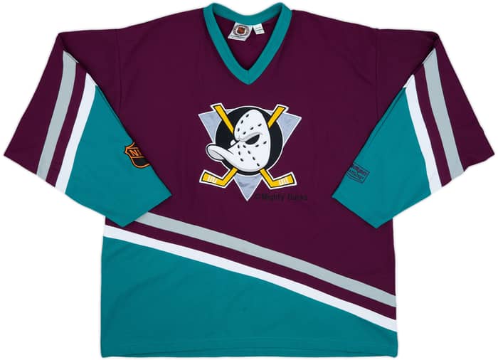 1993-99 Mighty Ducks of Anaheim #22 Campri Home Jersey - 8/10 - (M)