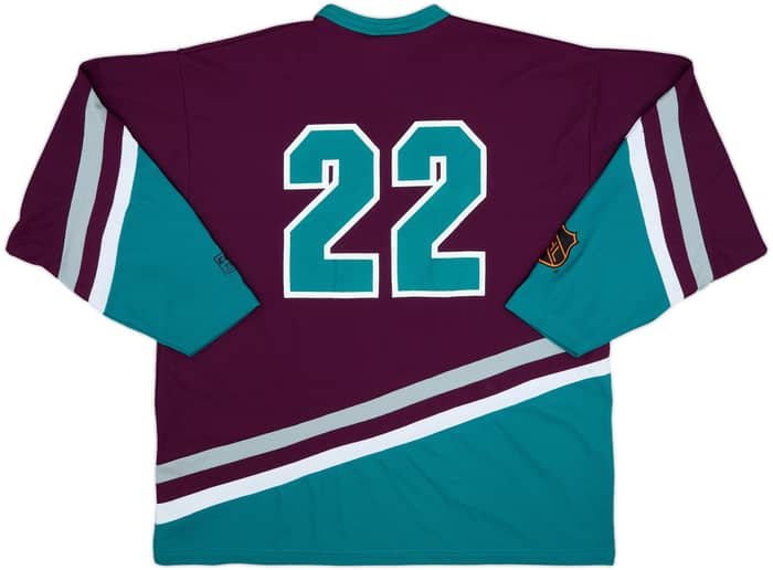 1993-99 Mighty Ducks of Anaheim #22 Campri Home Jersey - 8/10 - (M)