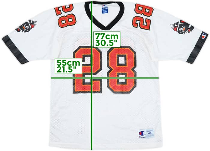 1997-00 Tampa Bay Buccaneers Dunn #28 Champion Away Jersey - 8/10 - (L)