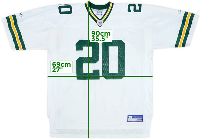 2002-03 Green Bay Packers Anderson #20 Reebok On Field Away Jersey - 9/10 - (XXL)