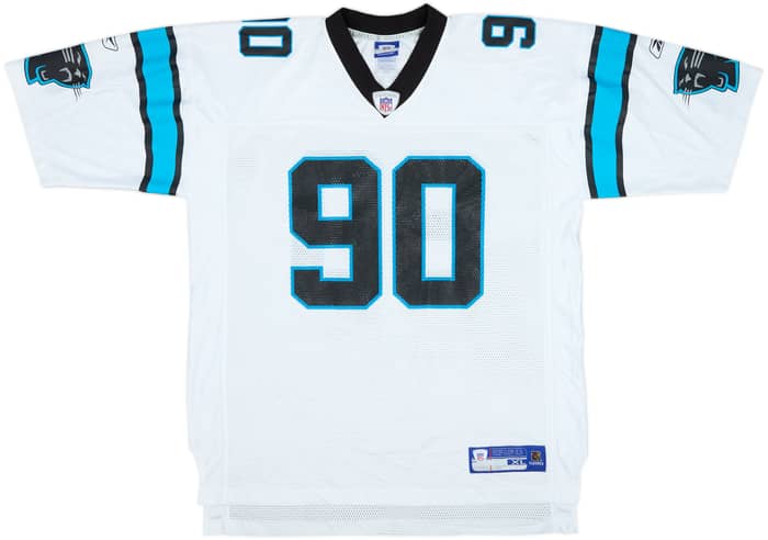 2005-06 Carolina Panthers Peppers #90 Reebok On Field Away Jersey - 8/10 - (XL)