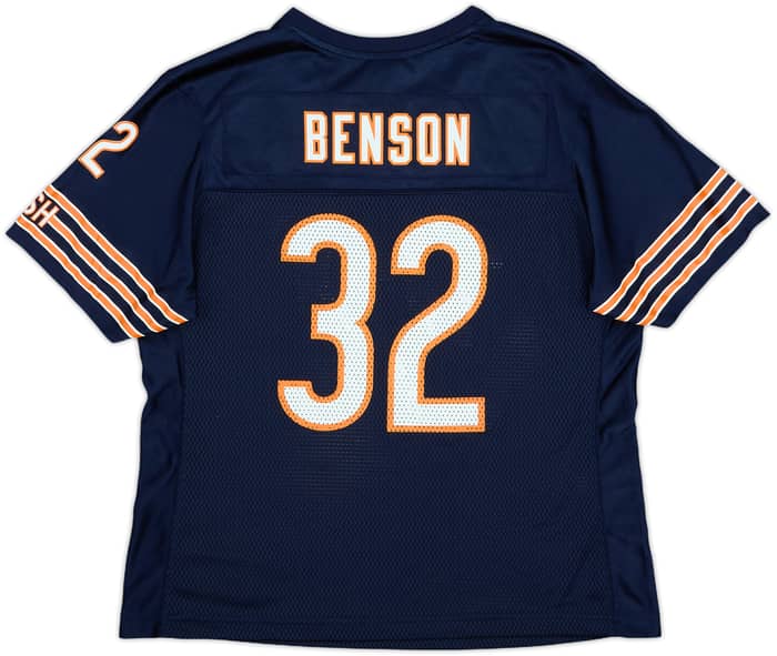 2007 Chicago Bears Benson #32 Reebok On Field Home Jersey Womens - 9/10 - (L)