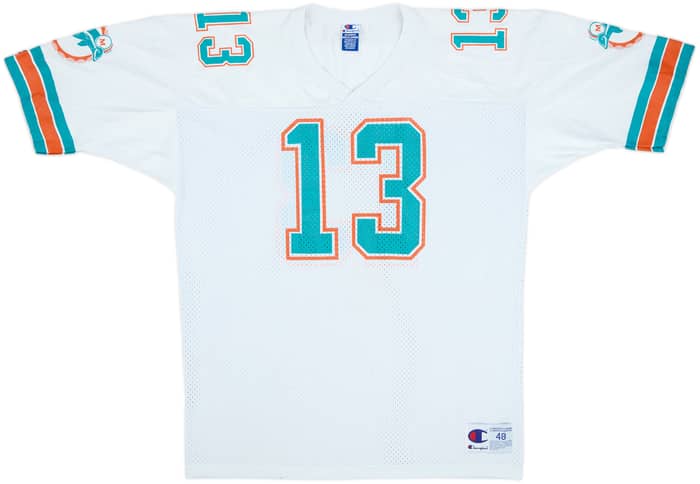 1990-96 Miami Dolphins Marino #13 Champion Away Jersey - 7/10 - (XL)