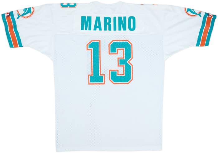 1990-96 Miami Dolphins Marino #13 Champion Away Jersey - 7/10 - (XL)