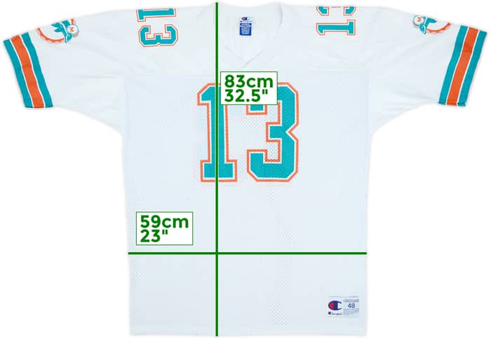 1990-96 Miami Dolphins Marino #13 Champion Away Jersey - 7/10 - (XL)