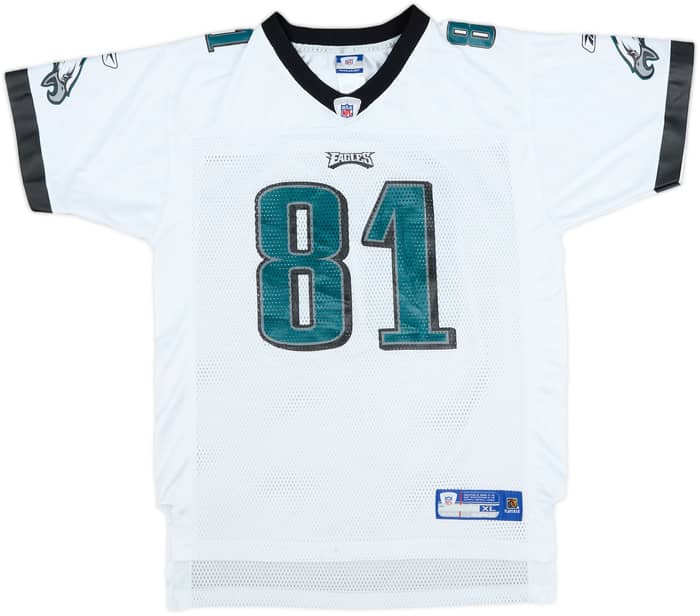 2005-06 Philadelphia Eagles Owens #81 Reebok On Field Away Jersey - 9/10 - (XL.Boys)