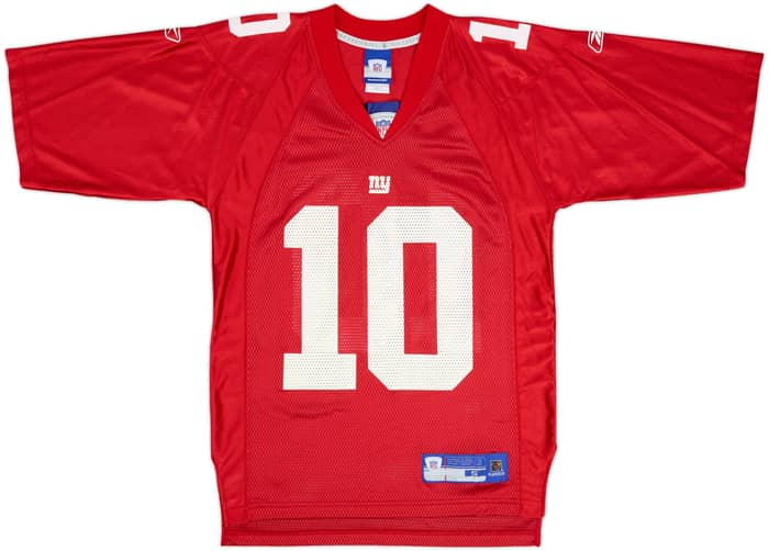 2005-06 New York Giants Manning #10 Reebok On Field Alternate Jersey - 9/10 - (S)