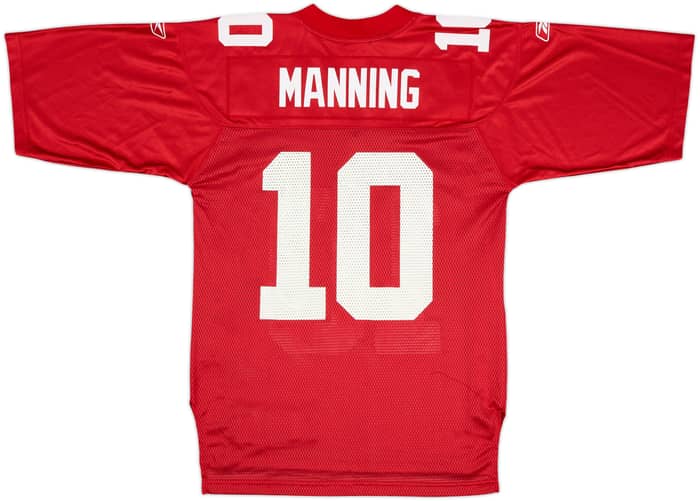 2005-06 New York Giants Manning #10 Reebok On Field Alternate Jersey - 9/10 - (S)