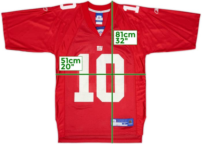 2005-06 New York Giants Manning #10 Reebok On Field Alternate Jersey - 9/10 - (S)