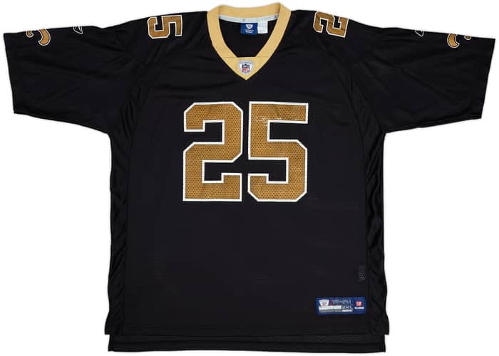2008-10 New Orleans Saints Bush #25 Reebok On Field Home Jersey - 7/10 - (XXL)