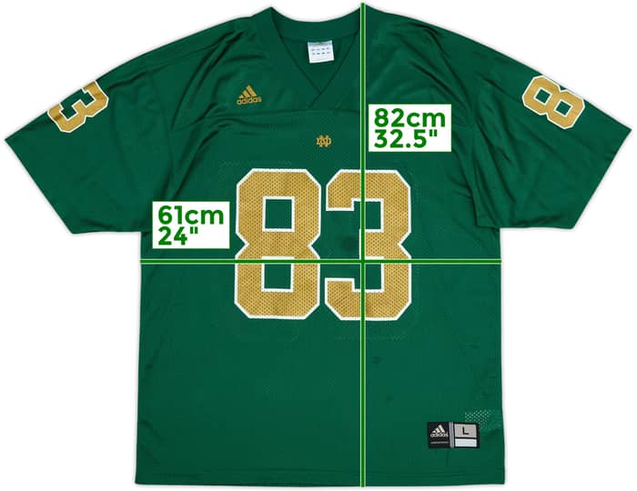 2004-06 Notre Dame Fighting Irish Samardzija #83 adidas Alternate Jersey - 8/10 - (L)