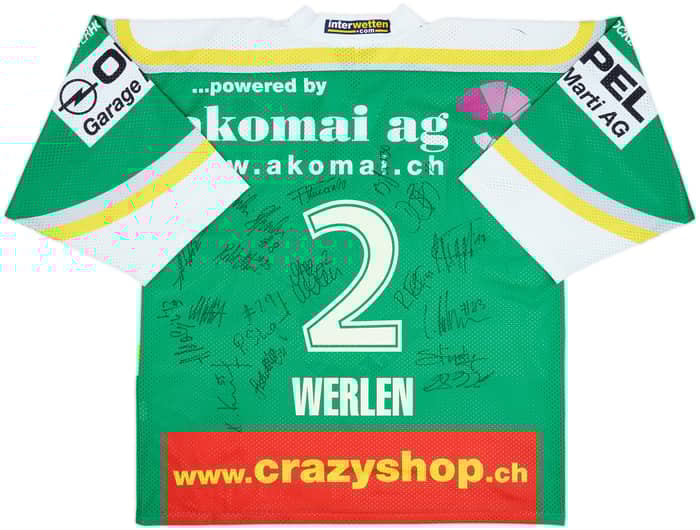 2003-05 EHC Olten Werlen #2 'Signed' Yvette Home Jersey - 7/10 - (XL)
