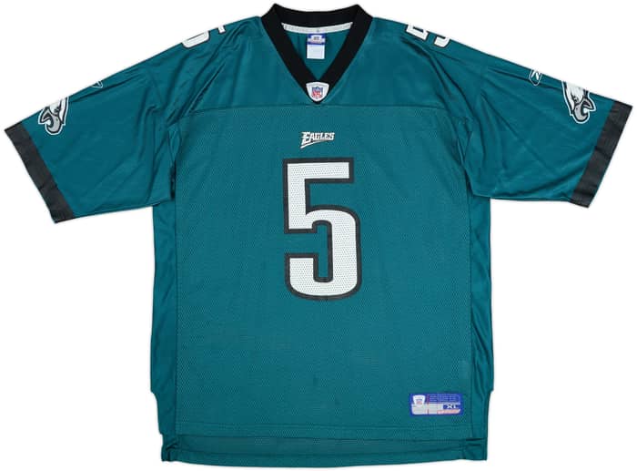 2002 Philadelphia Eagles McNabb #5 Reebok On Field Home Jersey - 7/10 - (XL)