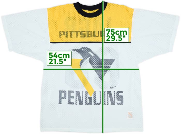1990s Pittsburgh Penguins Jagr #68 MSport Mesh Jersey Tee - 5/10 - (L)