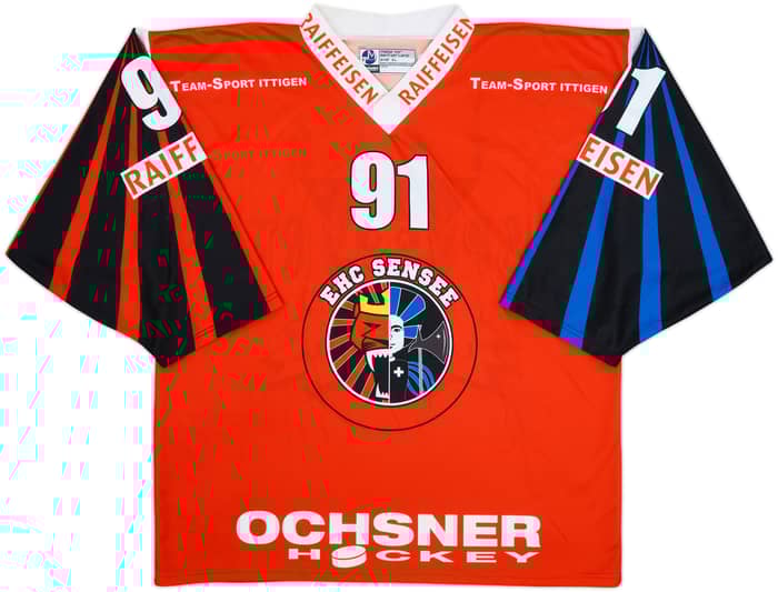 2000-02 EHC Sensee #91 Ochsner Hockey Home Jersey - 8/10 - (XL)