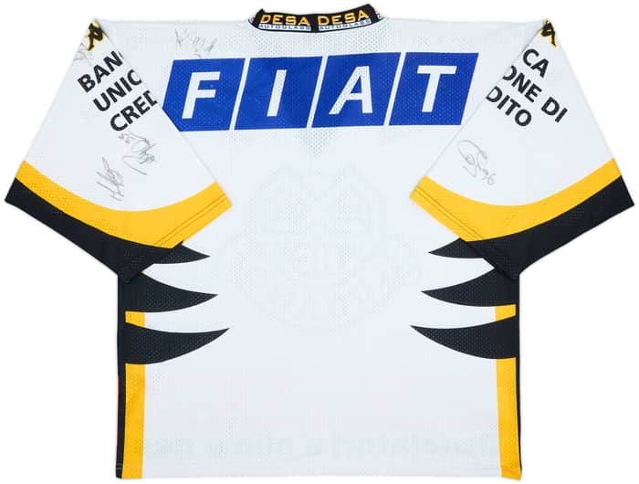 2000-01 HC Lugano Kappa Signed Home Jersey - 7/10 - (XL)