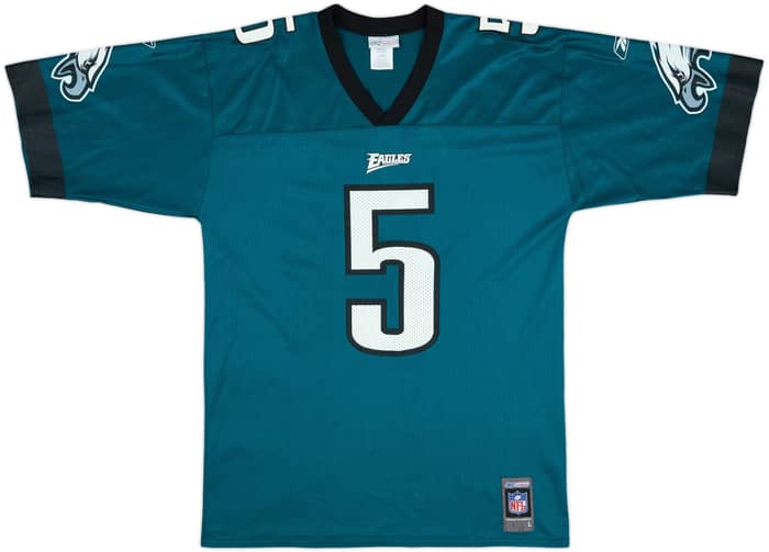 2001 Philadelphia Eagles McNabb #5 Reebok Home Jersey - 6/10 - (L)