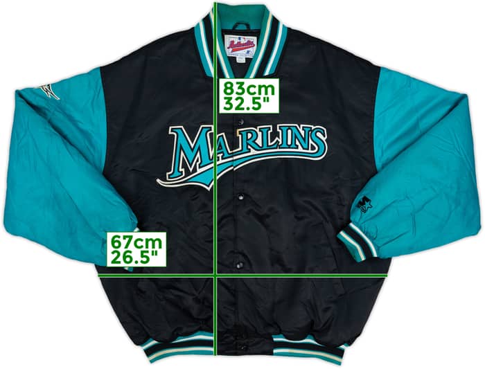 1993-99 Florida Marlins Starter Satin Varsity Jacket - 8/10 - (XXL)
