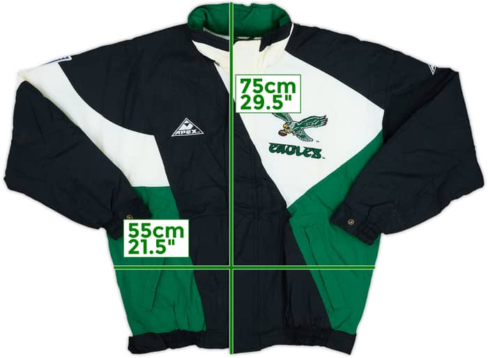 1990-95 Philadelphia Eagles Apex One Rain Coat - 7/10 - (S)
