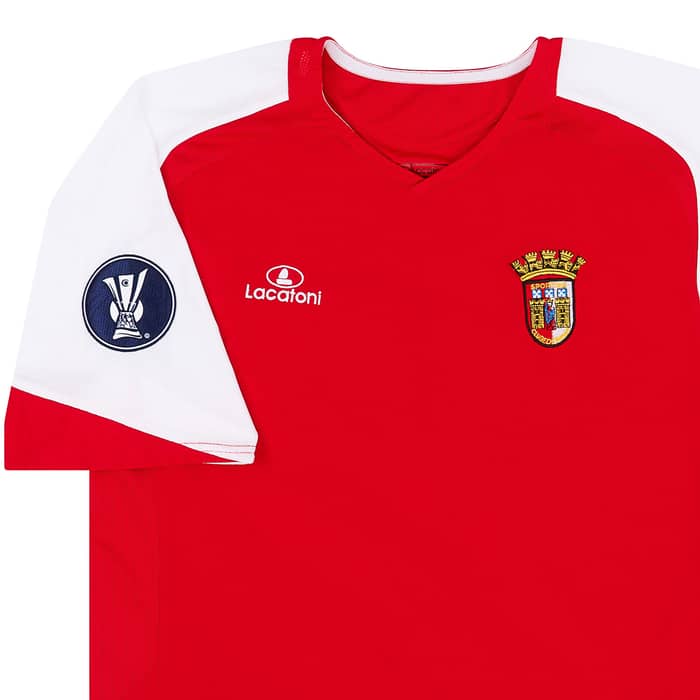 2006-07 SC Braga Match Issue UEFA Cup Home Shirt Ze Carlos #77 (v Slovan Liberec)