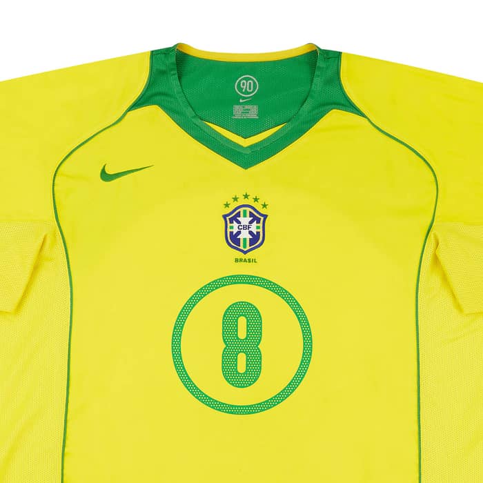 2004-06 Brazil Home Shirt Kaka #8 (Excellent - 9/10)