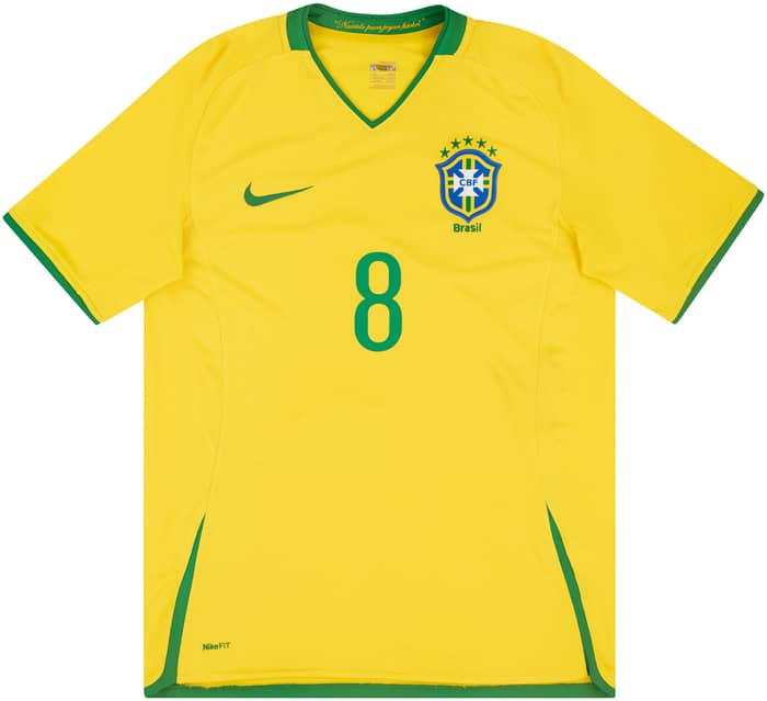 2008-10 Brazil Home Shirt Kaká #8 (Excellent - 8/10)