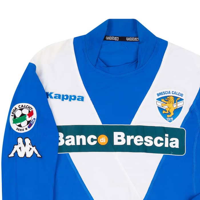2005-06 Brescia Match Issue Home L/S Shirt Mannini #40