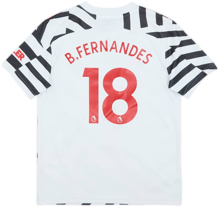 2020-21 Manchester United Third Shirt B.Fernandes #18 - 8/10 - (M.Boys)