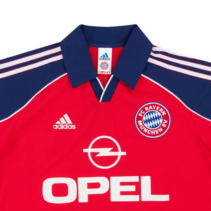 1999-01 Bayern Munich Home Shirt Elber #9 - 6/10 - (S)