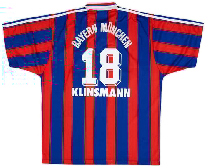 1995-97 Bayern Munich Home Shirt Klinsmann #18 - 8/10 - (S)