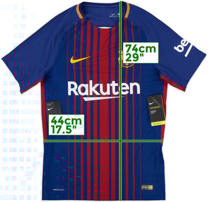 2017-18 Barcelona Player Issue Home Shirt Messi #10 (S)