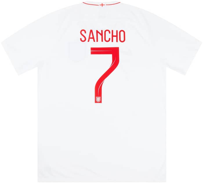 2018-19 England Home Shirt Sancho #7 - 6/10 - (S)