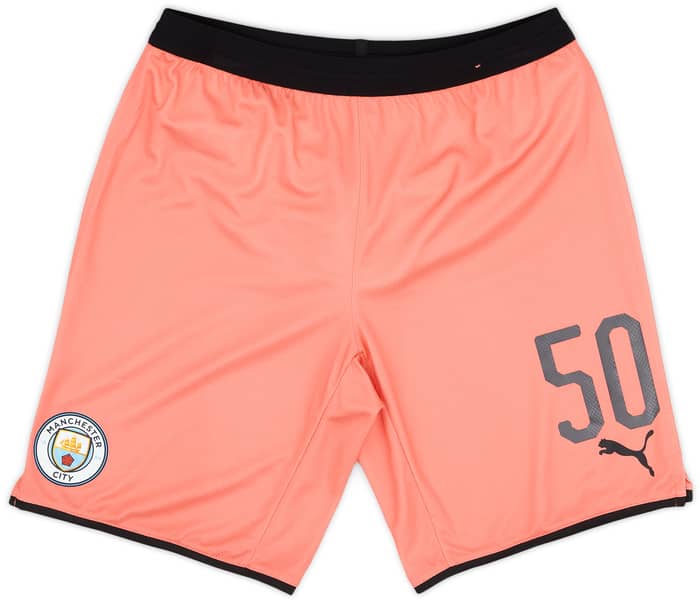 2019-20 Manchester City Player Issue Third Shorts # - 3/10