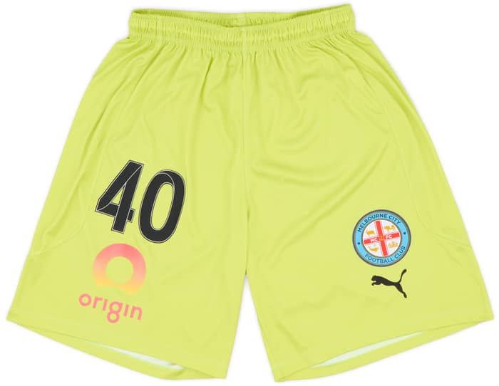 2021-22 Melbourne City Match Issue GK Shorts # - 5/10