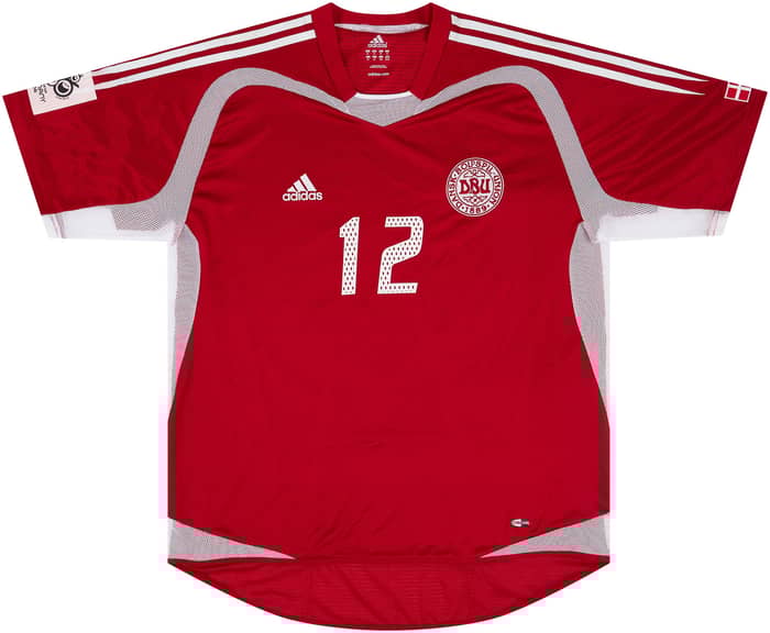 2004-05 Denmark Match Issue Home Shirt #12